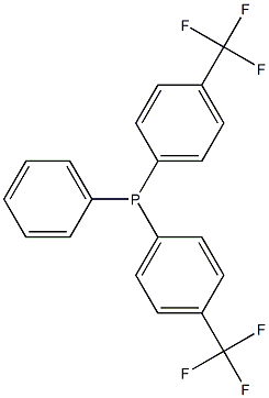 Bis(p-trifluoromethylphenyl)phenylphosphine Struktur