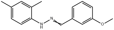 1-(2,4-diMethylphenyl)-2-(3-Methoxybenzylidene)hydrazine Struktur