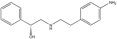 BenzeneMethanol, a-[[[2-(4-aMinophenyl)ethyl]aMino]Methyl]-, (aR)- Structure