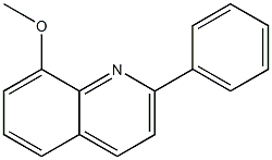 2-Phenyl-8-Methoxyquinoline Struktur