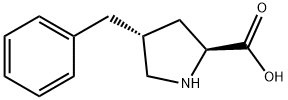 (2S,4R)-4-苄基吡咯烷-2-羧酸 结构式