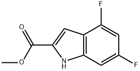 4,6-二氟吲哚-2-羧酸甲酯,394222-99-2,结构式