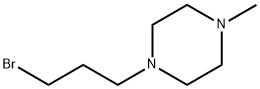 1-(3-ブロモプロピル)-4-メチルピペラジン 化学構造式