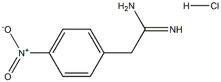 2-(4-NITROPHENYL)ETHANIMIDAMIDE HYDROCHLORIDE, 39695-96-0, 结构式