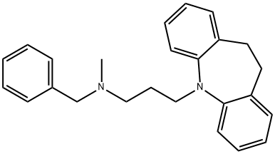 N-Benzyl-3-(10,11-dihydro-5H-dibenzo[b,f]azepin-5-yl)-N-Methylpropan-1-aMine Structure