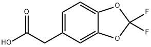 2,2-Difluoro-1,3-benzodioxole-5-acetic acid Structure