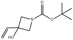 tert-butyl 3-hydroxy-3-vinylazetidine-1-carboxylate Struktur