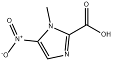 1-甲基-5-硝基-咪唑-2-甲酸, 3994-53-4, 结构式
