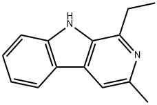 1 - 乙基 - 3 - 甲基 - 9H - 吡啶并[3,4 - B]吲哚, 401462-17-7, 结构式