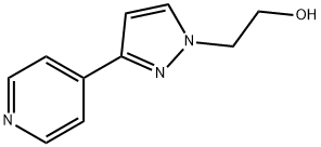 3-(4-吡啶基)-1H-吡唑-1-乙醇, 401522-11-0, 结构式