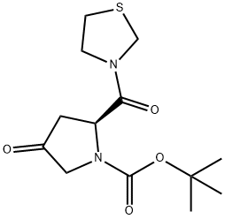 (2S)-4-Oxo-2-(3-thiazolidinylcarbonyl)-1-pyrrolidinecarboxylic acid tert-butyl ester