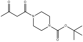 1-Piperazinecarboxylic acid, 4-(1,3-dioxobutyl)-, 1,1-diMethylethyl ester Struktur