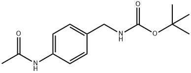 4-乙酰氨基苄基氨基甲酸叔丁酯, 401573-23-7, 结构式