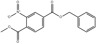1-甲基2-硝基对苯二甲酸4-苄酯, 402925-14-8, 结构式