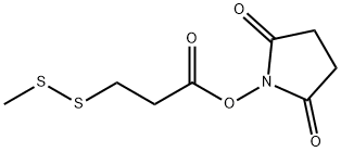 3-Methyldisulfanylpropionic acid 2,5-dioxopyrrolidin-1-yl ester Struktur