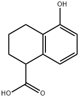 5-Hydroxy-1,2,3,4-tetrahydronaphthalene-1-carboxylic acid Struktur