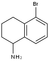 5-溴-1,2,3,4-四氢 - 萘-1-基胺, 405142-63-4, 结构式