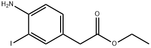 (4-AMino-3-iodo-phenyl)-acetic acid ethyl ester,405267-73-4,结构式