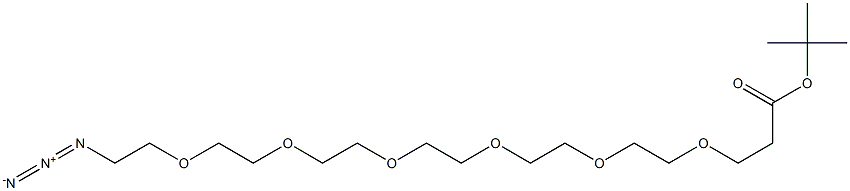 21-叠氮基-4,7,10,13,16,19-六氧杂二十一烷酸叔丁酯,406213-76-1,结构式