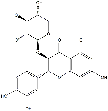Taxifolin 3-O-beta-D-xylopyraside Struktur