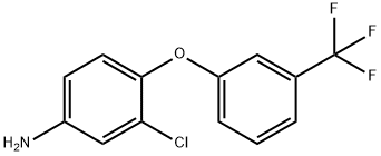 3-氯-4-(3-(三氟甲基)苯氧基)苯胺, 40718-14-7, 结构式
