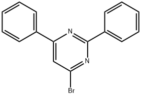 4-Bromo-2,6-diphenylpyrimidine Structure