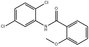 N-(2,5-ジクロロフェニル)-2-メトキシベンズアミド 化学構造式