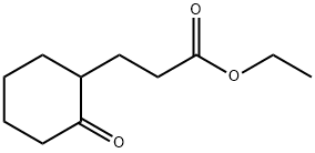 2-オキソシクロヘキサンプロパン酸エチル 化学構造式