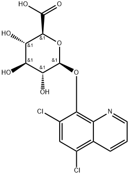 5,7-Dichloro-8-quinolinol Glucuronide Structure