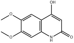 4-Hydroxy-6,7-dimethoxyquinolin-2(1H)-one 结构式