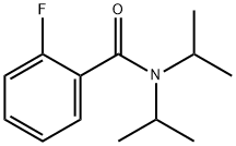 2-フルオロ-N,N-ジイソプロピルベンズアミド 化学構造式