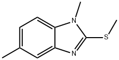 1,5-二甲基-2-(甲巯基)-1H-苯并[D]咪唑,419540-44-6,结构式