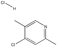 4-氯-2,5-二甲基吡啶盐酸盐 结构式