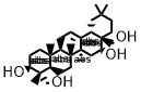 3beta,16beta-12-Oleanene-3,16,23,28-tetrol 化学構造式
