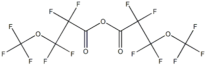 2,2,3,3-Tetrafluoro-3-(trifluoromethoxy)propanoic acid anhydride Structure