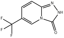 6-(トリフルオロメチル)-[1,2,4]トリアゾロ[4,3-A]ピリジン-3(2H)-オン 化学構造式