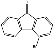 4-ブロモ-9H-フルオレン-9-オン 化学構造式