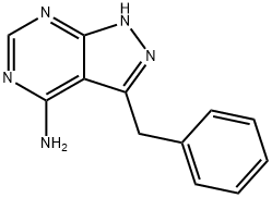 3-benzyl-1H-pyrazolo[3,4-d]pyriMidin-4-aMine Struktur