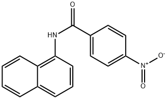 N-(1-萘基)-4-硝基苯甲酰胺 结构式