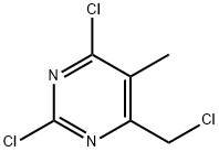 2,4-Dichloro-6-(chloroMethyl)-5-MethylpyriMidine Struktur