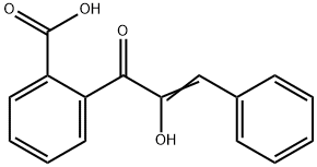 2-((E)-2-Hydroxy-3-phenylacryloyl)benzoic acid Struktur
