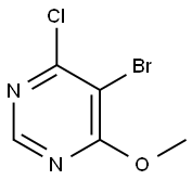 5-BroMo-4-chloro-6-MethoxypyriMidine Struktur