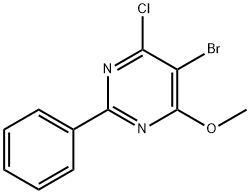 5-BroMo-4-chloro-6-Methoxy-2-phenylpyriMidine Structure