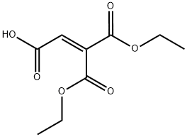 3,3-ビス(エトキシカルボニル)プロペン酸 化学構造式