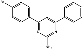 4-(4-BroMophenyl)-6-phenylpyriMidin-2-aMine Struktur