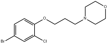 4-(3-(4-broMo-2-chlorophenoxy)propyl)Morpholine Struktur
