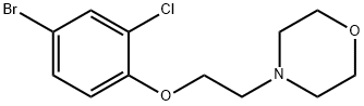 4-(2-(4-broMo-2-chlorophenoxy)ethyl)Morpholine Struktur