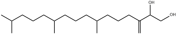 3-亚甲基-7,11,15-三甲基十六烷-1,2-二醇 结构式