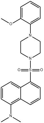N-Dansyl-1-(2-Methoxyphenyl)piperazine Struktur
