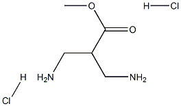 3-アミノ-2-(アミノメチル)プロパン酸メチル二塩酸塩 化学構造式